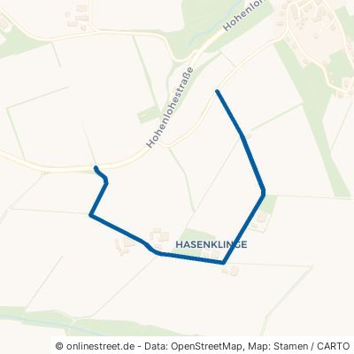 Hasenklingenstraße Mulfingen Jagstberg 