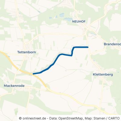 Ehemaliger Kolonnenweg - Ddr Grenze Hohenstein Mackenrode 