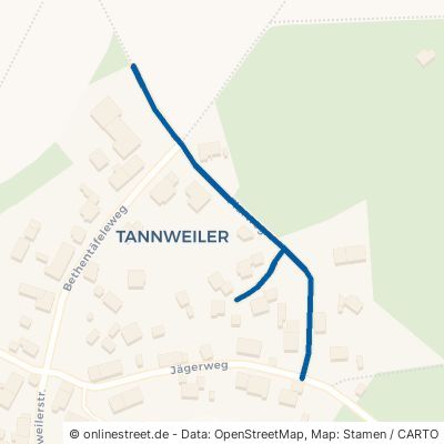 Flurweg Aulendorf Tannweiler 
