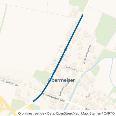 Niedermeiser Straße Calden Obermeiser 