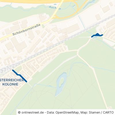 Österreicher Straße Aschaffenburg Österreicher Kolonie 