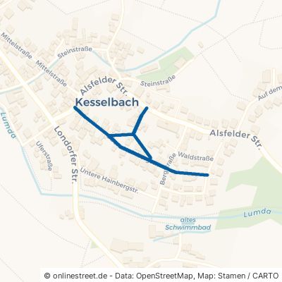 Obere Hainbergstraße Rabenau Kesselbach 