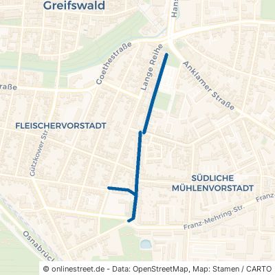 Bleichstraße Greifswald Fleischervorstadt 