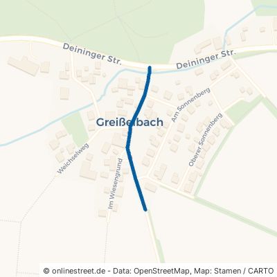 Dorfstraße Mühlhausen Greißelbach 