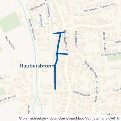 Dorfwiesenstraße Schorndorf Haubersbronn 