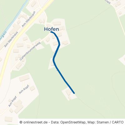 Hofenerbergweg Weitnau Kleinweiler Hofen 