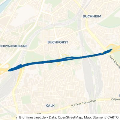 Stadtautobahn 51103 Köln Kalk 