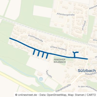 Friedhofstraße Obersulm Sülzbach 