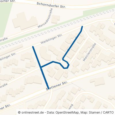 Grazestraße Weinstadt Endersbach 