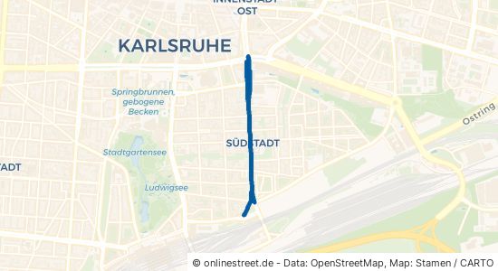 Rüppurrer Straße Karlsruhe Südstadt 