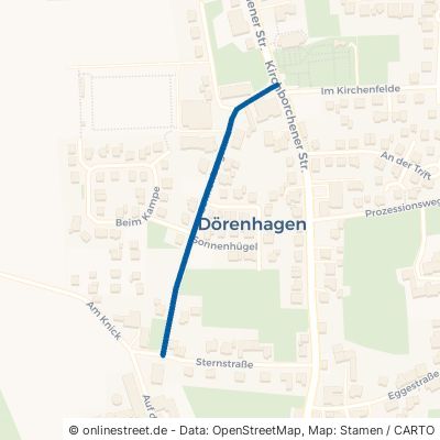 Sonnenbergstraße Borchen Dörenhagen 