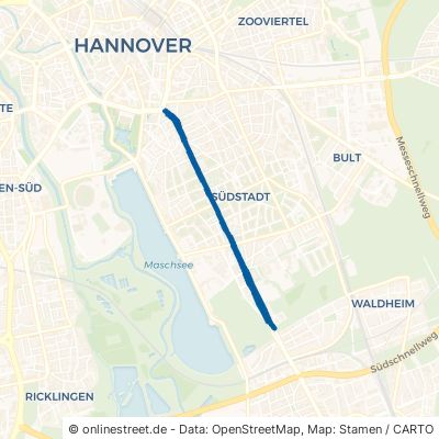Hildesheimer Straße Hannover Südstadt 