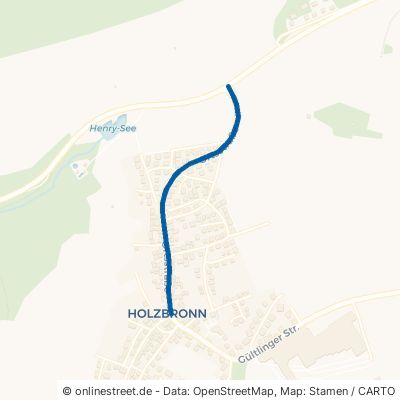 Ortsstraße Calw Holzbronn 