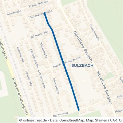 Goethestraße Weinheim Sulzbach 