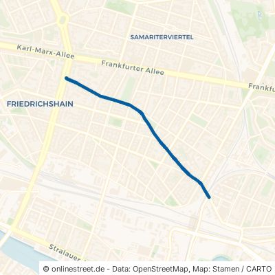 Boxhagener Straße Berlin Friedrichshain 