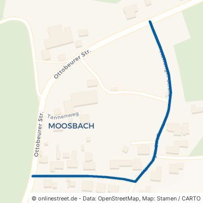 Hawanger Straße Lachen Moosbach 