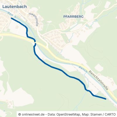 Waldstraße Lautenbach Sendelbach 