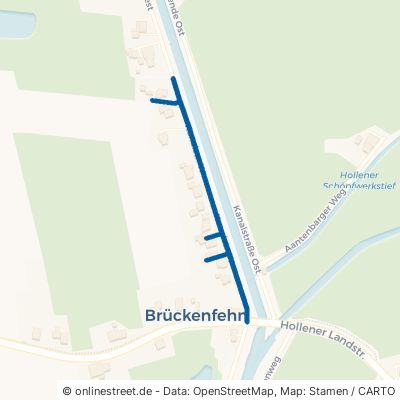 Kanalstraße West Filsum Brückenfehn 