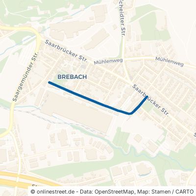 Brückwiesstraße Saarbrücken Brebach-Fechingen 