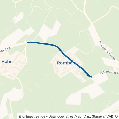 Romberger Straße Waldbröl Hahn 