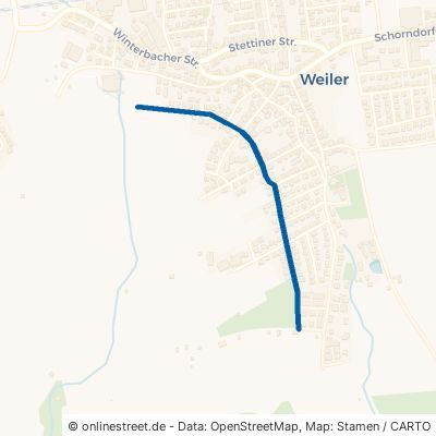 Ringstraße Schorndorf Weiler 