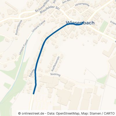 Engelhardshauser Straße Blaufelden Wiesenbach 