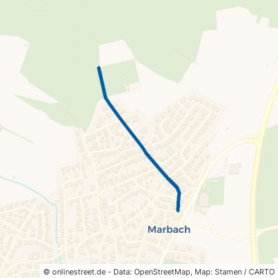 Mühlbergweg Petersberg Marbach 