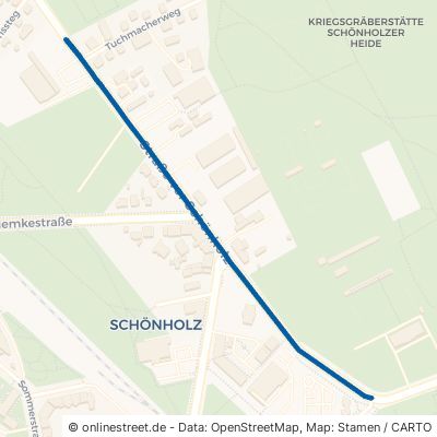Straße vor Schönholz Berlin Niederschönhausen 