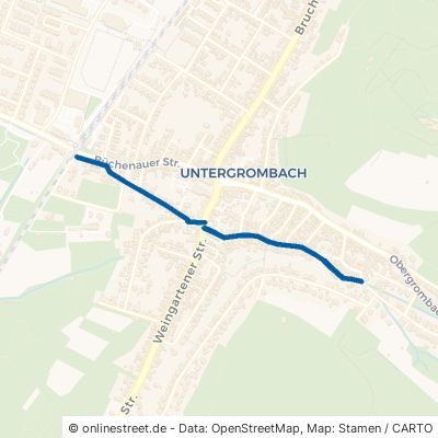 Bachstraße Bruchsal Untergrombach 