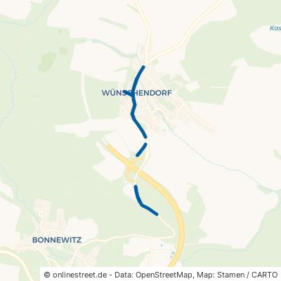 Radeberger Straße Dürrröhrsdorf-Dittersbach Wünschendorf 