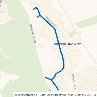 Straße des Friedens Glauchau Niederlungwitz 