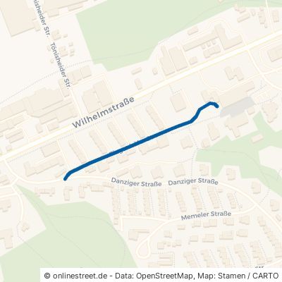 Tiegenhöfer Straße Wülfrath Innenstadt 