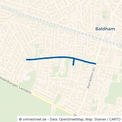 Waldstraße Vaterstetten Kolonie Baldham 