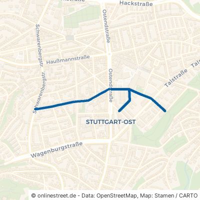 Schönbühlstraße Stuttgart Ost 
