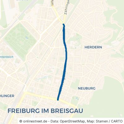 Habsburgerstraße Freiburg im Breisgau Herdern-Süd 