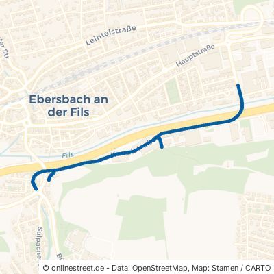 Kanalstraße Ebersbach an der Fils Ebersbach 