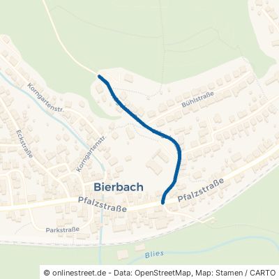 Hügelstraße Blieskastel Bierbach 
