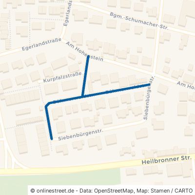 Böhmerwaldstraße Sinsheim 