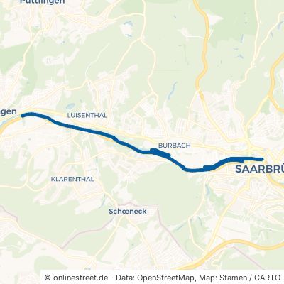Leinpfad Saarbrücken Alt-Saarbrücken 