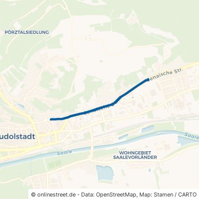 Jenaische Straße Rudolstadt Uhlstädt 
