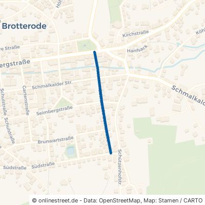 Bachstraße Brotterode-Trusetal Brotterode 