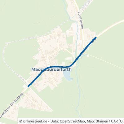 Friedensstraße Möckern Magdeburgerforth 