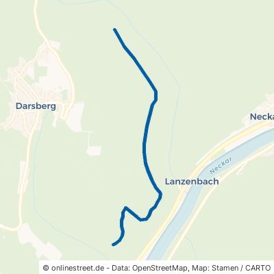 Schiffshelleweg Neckarsteinach Darsberg 