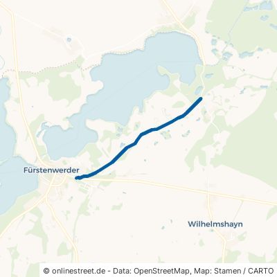 Bülowssieger Weg Nordwestuckermark Fürstenwerder 