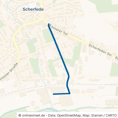 Bernhardusstraße Warburg Scherfede 