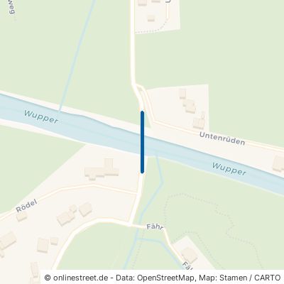 Brücke Untenrüden - Fähr/Rödel 42657 Solingen Widdert 
