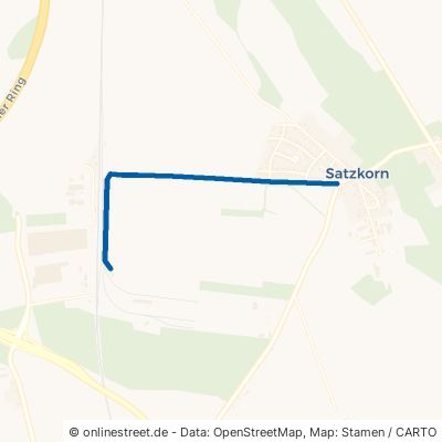 Straße zum Bahnhof Potsdam Satzkorn 