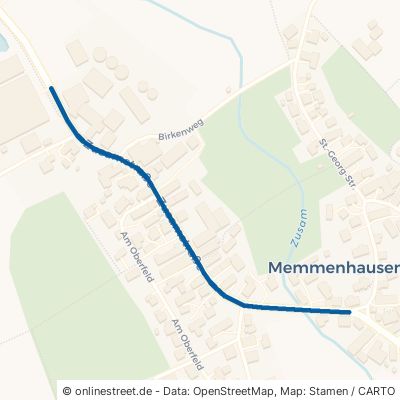 Zusamstraße Aichen Memmenhausen 