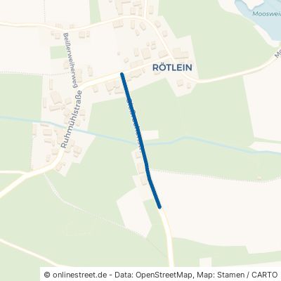 Gießrechenstraße Fichtenau Rötlein 
