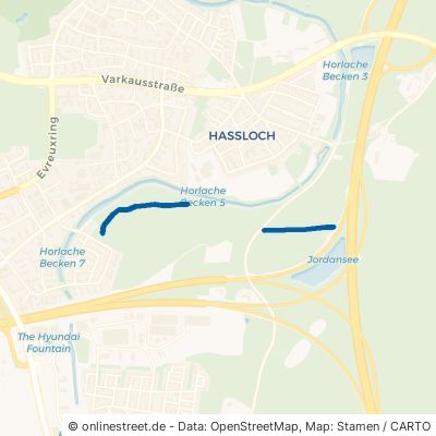 Hasslocher Grenzweg Rüsselsheim am Main Haßloch 